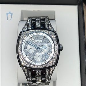 iced out bulova watch men's